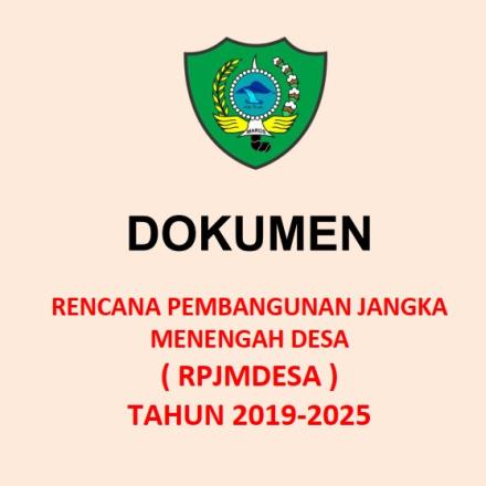 RPJMDes Desa Sambueja Periode 2019 - 2025